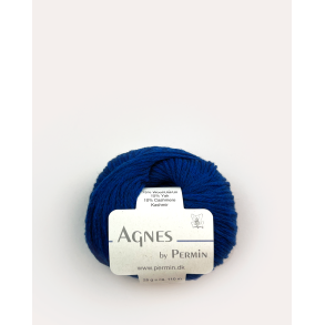 Permin - Agnes - merino/yak/cashmere uldgarn - Royal Blue (08) - 25g