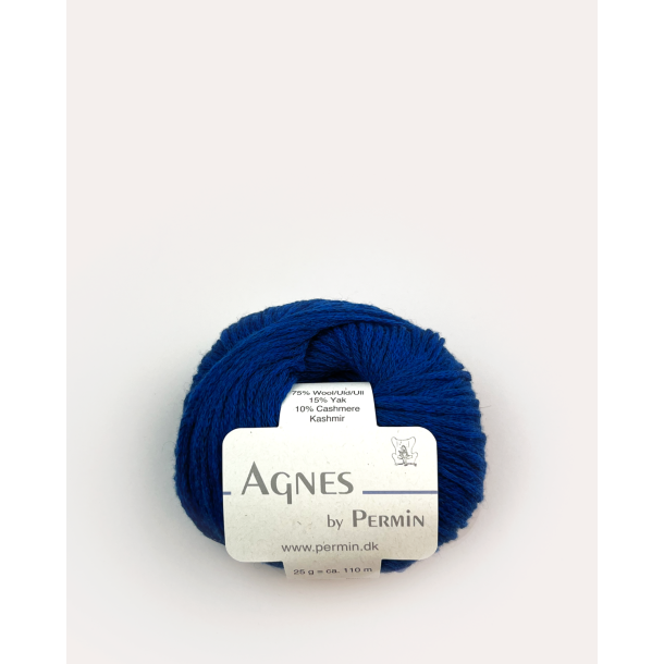 Permin - Agnes - merino/yak/cashmere uldgarn - Royal Blue (08) - 25g