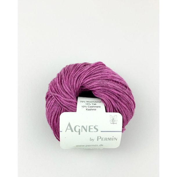 Permin - Agnes - merino/yak/cashmere uldgarn - Hindbr (12) - 25g