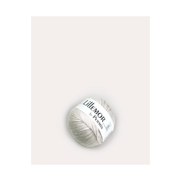 Permin - Lillemor - merino uldgarn - Rhvid (01) - 25g