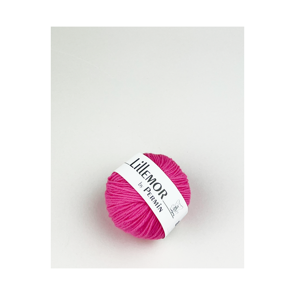 Permin - Lillemor - merino uldgarn - Hot Pink (15) - 25g