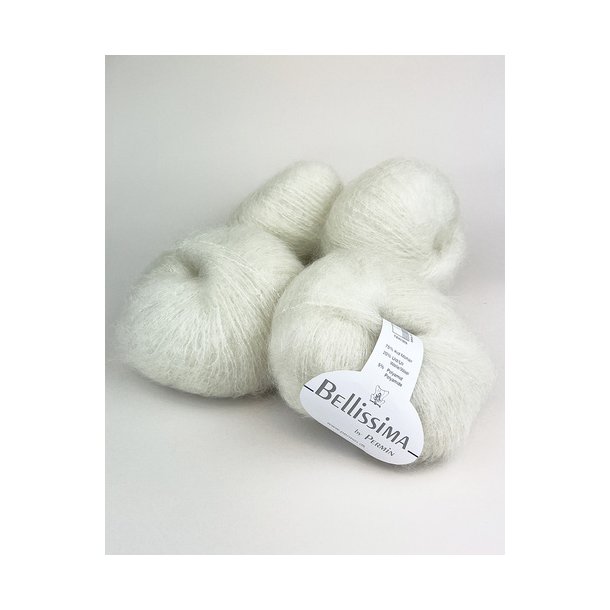 Permin - Bellissima - Mohair/uld/viscose garn - Rhvid 3002 - 50g