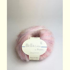 Permin - Bella Color - mohair/uld garn - P�skesol (147) - 50g
