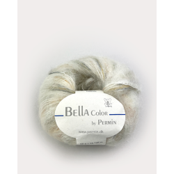 Permin - Bella Color - mohair/uld garn - Rhvid (150) - 50g