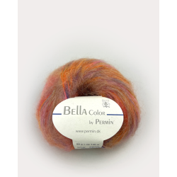 Permin - Bella Color - mohair/uld garn - Orange (152) - 50g