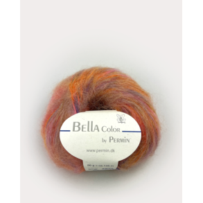 Permin - Bella Color - mohair/uld garn - Orange (152) - 50g