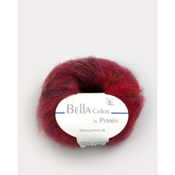 Permin - Bella Color - mohair/uld garn - Rd/Bordeaux (159) - 50g
