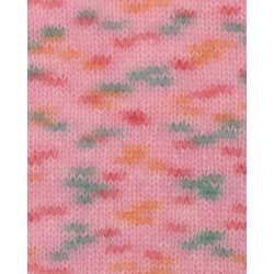 Permin - Bella Color - mohair/uld garn - Lyserd/Pink/Grn (177) - 50g