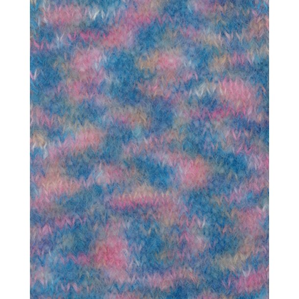 *Permin - Bella Color - mohair/uld garn - Turkis/Pink/Lilla (178) - 50g