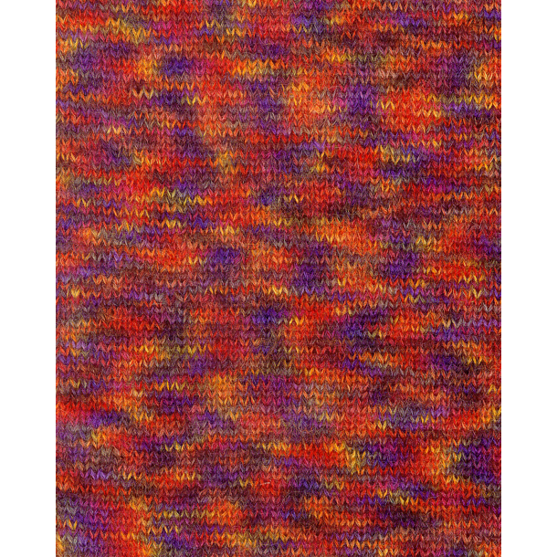 Permin - Bella Color - mohair/uld garn - Orangerd/Lilla (179) - 50g