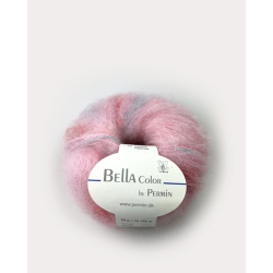 Permin - Bella Color - mohair/uld garn - Sart Rosa (184) - 50g