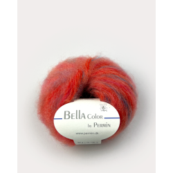 Permin - Bella Color - mohair/uld garn - Coral (185) - 50g
