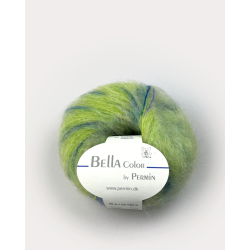 Permin - Bella Color - mohair/uld garn - Lime (186) - 50g