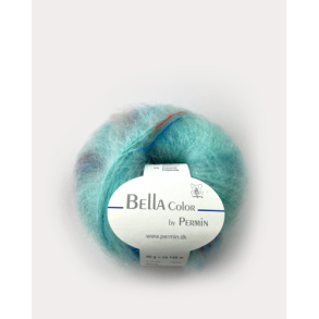 Permin - Bella Color - mohair/uld garn - Mint (187) - 50g