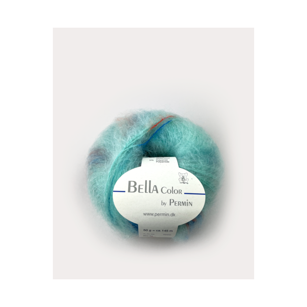 Permin - Bella Color - mohair/uld garn - Mint (187) - 50g