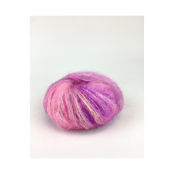 Permin - Bella Color - mohair/uld garn - Neon Pink (188) - 50g