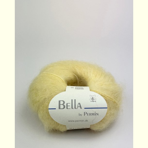 Permin - Bella - mohair/uld garn - Lemonade (104) - 50g