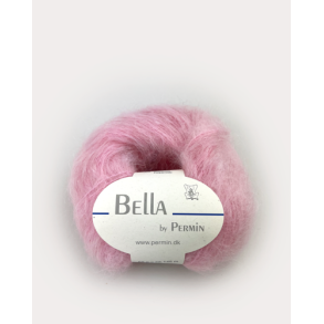 Permin - Bella - mohair/uld garn - Lyserd (258) - 50g