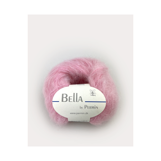 Permin - Bella - mohair/uld garn - Lyserd (258) - 50g