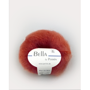 Permin - Bella - mohair/uld garn - Terracotta (285) - 50g