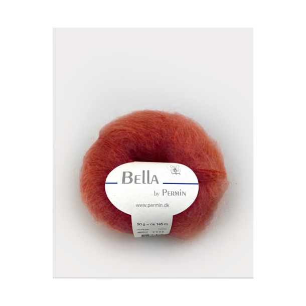 Permin - Bella - mohair/uld garn - Terracotta (285) - 50g