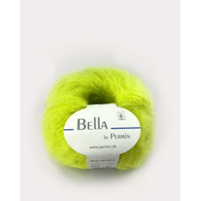 Permin - Bella - mohair/uld garn - Acid Lime (291) - 50g