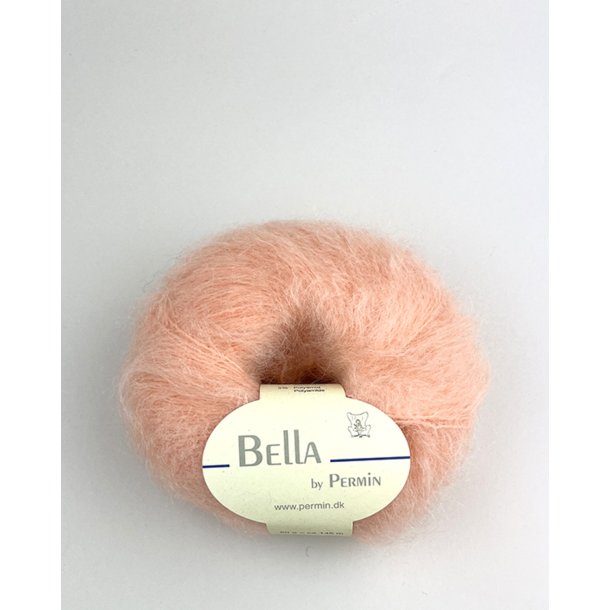 Permin - Bella - mohair/uld garn - Flamingo (297) - 50g