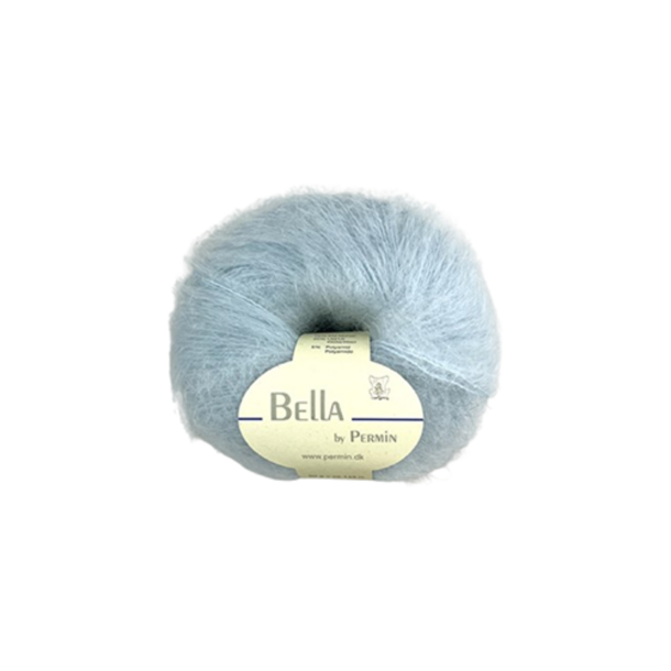 Permin - Bella - mohair/uld garn - Himmelbl (299) - 50g