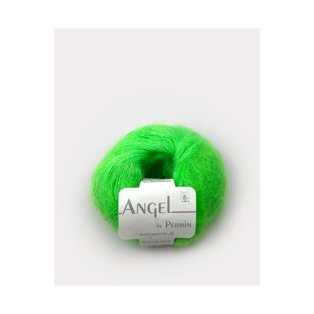 Permin - Angel - mohair/silke garn - Neon Grn (36) - 25g