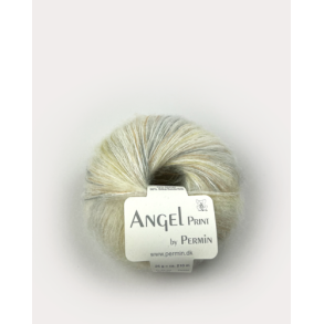 Permin - Angel Print - mohair/silke garn - Rhvid (66) - 25g