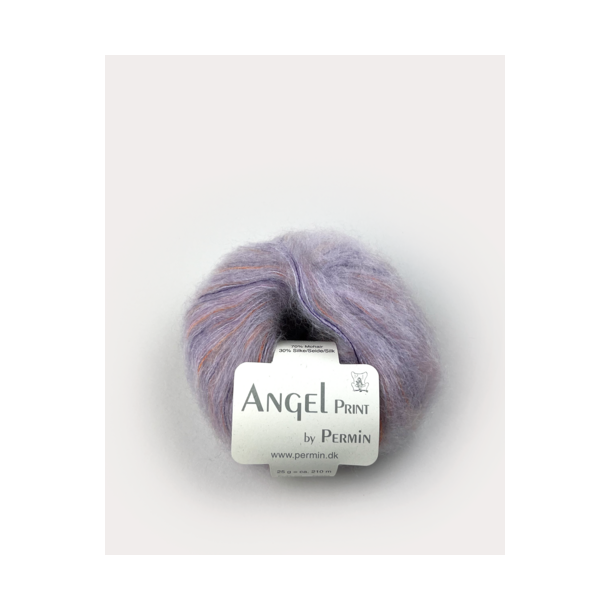 Permin - Angel Print - mohair/silke garn - Lavendel (67) - 25g