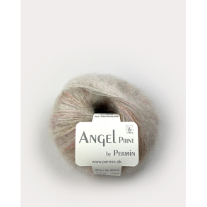 Permin - Angel Print - mohair/silke garn - Beige (69) - 25g
