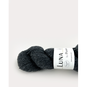 Permin - Luna - recycled uldgarn - Koksgr (01) - 50g