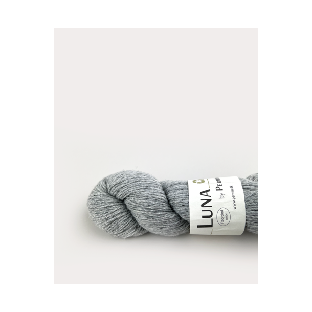 Permin - Luna - recycled uldgarn - Lysgr (02) - 50g
