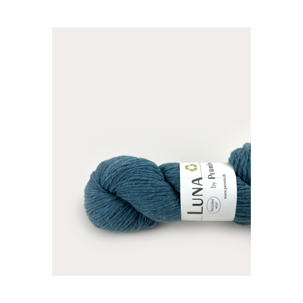 Permin - Luna - recycled uldgarn - Petrol (10) - 50g