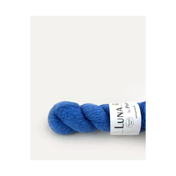 Permin - Luna - recycled uldgarn - Koboltbl� (23) - 50g