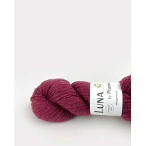 Permin - Luna - recycled uldgarn - Hindbr (25) - 50g