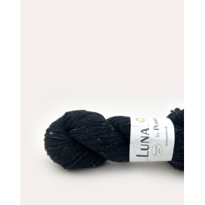 Permin - Luna - recycled uldgarn - Blsort (36) - 50g