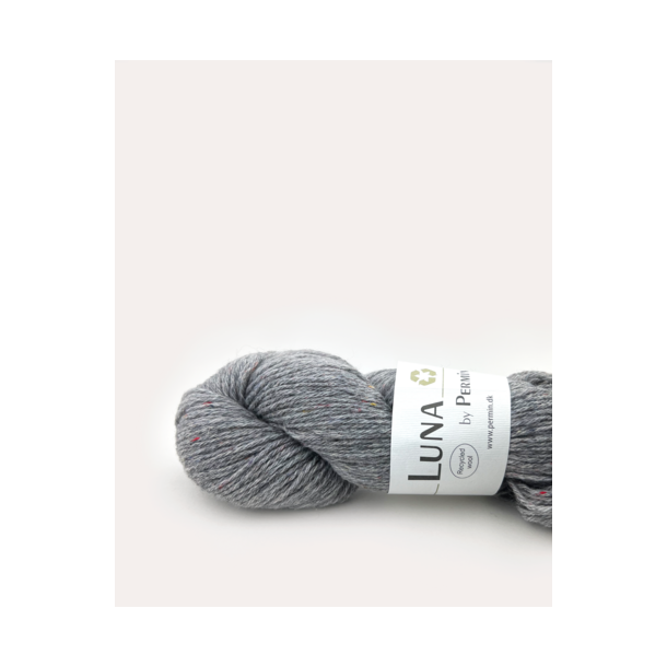 Permin - Luna - recycled uldgarn - Askegr� (37) - 50g