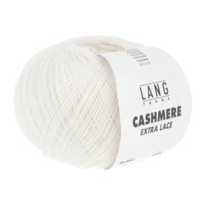 Lang Yarns - Cashmere Extra Lace - Cashmere uldgarn - Fv. 0001 - 25g