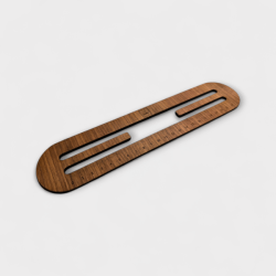 by KABRO - Mellem Linjerne - A4 med lineal - Valn�d