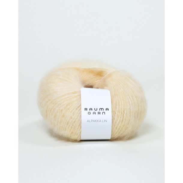 Rauma Garn - Alpakka Lin - alpaca/hr/uld garn - Kremgul (1398) - 50g