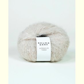 Rauma Garn - Alpakka Lin - alpaca/h�r/uld garn - Tweed Lys Beige (11466) - 50g