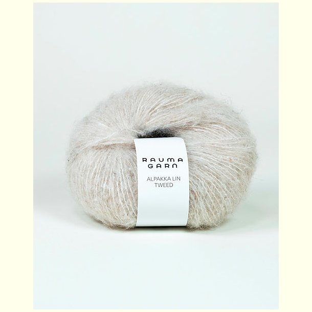 Rauma Garn - Alpakka Lin - alpaca/h�r/uld garn - Tweed Lys Beige (11466) - 50g