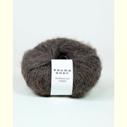 Rauma Garn - Alpakka Lin - alpaca/h�r/uld garn - Tweed M�rk Brun (21798) - 50g