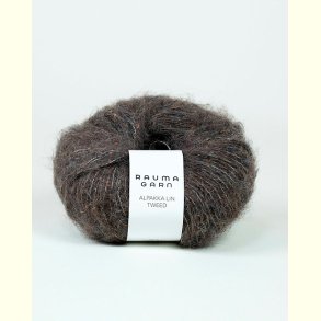 Rauma Garn - Alpakka Lin - alpaca/h�r/uld garn - Tweed M�rk Brun (21798) - 50g