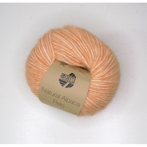 Lana Grossa - Natural Alpaka Pelo - bomuld/alpaca/merino uldgarn  - Abrikos (0019) - 50g