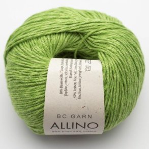 BC Garn - Allino - h�r/bomuldsgarn - �blegr�n (19) - 50g