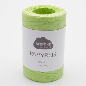Kremke Soul Wool - Papyrus papirsgarn - blegrn (59) - 100g