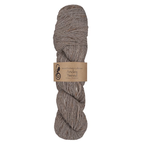 Viking Garn - Andes Tweed - Alpaca og Merino uldgarn - Beige 207 - 50g